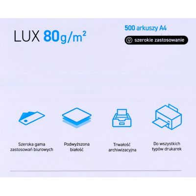 2. POLLUX office copier paper (A4; 80g/m2; 500 sheets; white, matte)