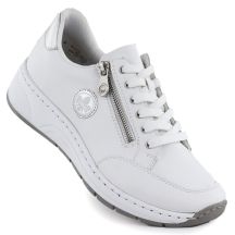 Women's leather shoes, sneakers, white Rieker N6508-80