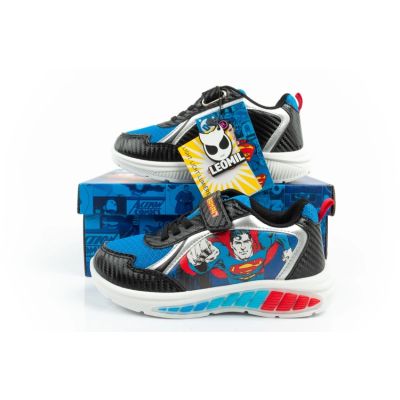 10. Leomil children's sports shoes sneakers for boys Superman LED