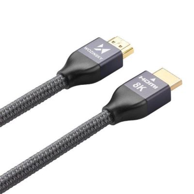 8. Wozinsky HDMI 2.1 Cable 8K 60 Hz 48 Gbps / 4K 120 Hz / 2K 144 Hz 1 m Silver (WHDMI-10)
