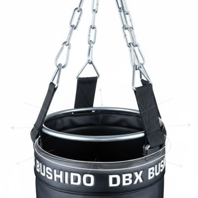 25. PREMIUM Punching Bag + Hoop SBRX Black Empty - 150cm | DBX Bushido