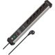 7. Brennenstuhl 1391010601 5 m power strip 6 x sockets Indoor Black, Silver