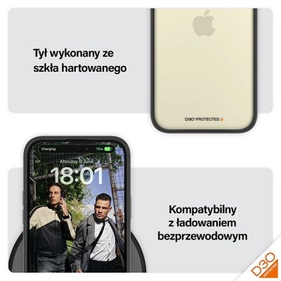 5. PanzerGlass ClearCase Case for iPhone 15 Plus / 14 Plus with Military Grade Certification - Clear & Black