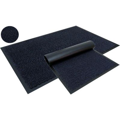 2. ABSORBENT DOORMAT ZONE ENTRANCE MAT 40X60CM NAVY BLUE