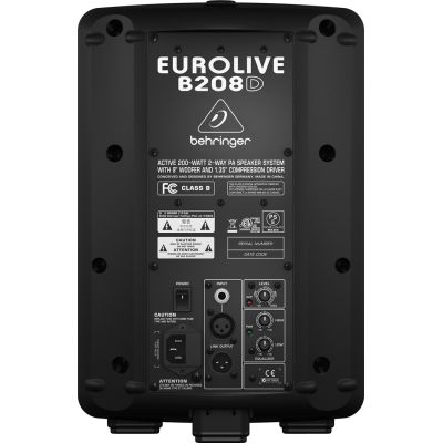 2. Behringer EUROLIVE B208D Public Address (PA) Loudspeaker 2-Way (000-97701-00010)