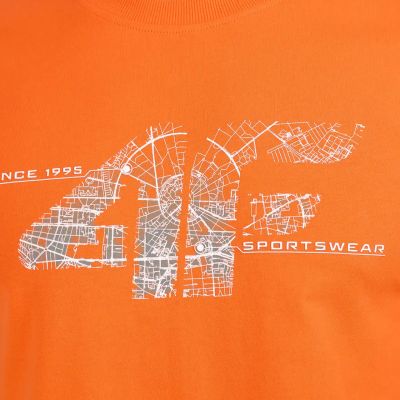 3. Men’s T-Shirt 4F M3573 orange 4FWAW26TTSHM3573 70S