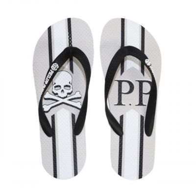 9. Philipp Plein M IMPS903 men's flip-flops