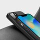 9. Dux Ducis Grit Leather Case for iPhone 14 Plus Elegant Faux Leather Cover (MagSafe Compatible) Black