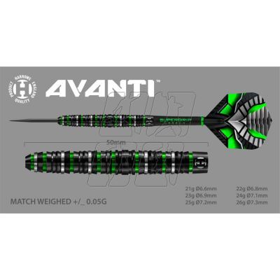 14. Darts Harrows Avanti 90% Steeltip HS-TNK-000016023