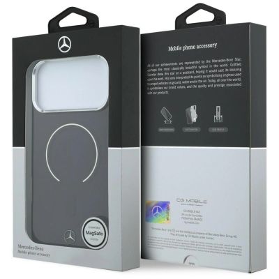 8. Mercedes Double Layer Iconic Logo MagSafe case for iPhone 18 Pro Max / 17 Pro Max - burgundy