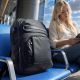 20. Wozinsky WPW-20L Travel Backpack with Laptop Pocket 40x20x25 cm for the Luggage Hold - Black