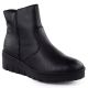 8. Women's leather wedge ankle boots black Rieker X9165-01