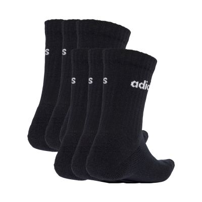 2. adidas Linear Crew Socks Cushioned 6 Pair Pack black JL6094