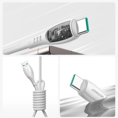 10. Joyroom S-A59 Vibrant Series 3A USB-A - USB-C cable 1.2m - white