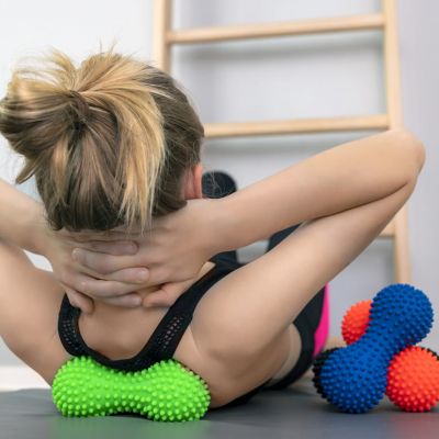 4. Tullo duoball massage and rehabilitation roller 15.5 cm 448