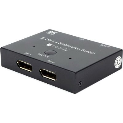 10. Techly IDATA-DP-2DP-8KT DisplayPort Video Switch