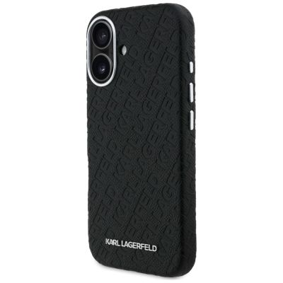 2. Karl Lagerfeld FW Stamped Karl MagSafe iPhone 16 Case - Black