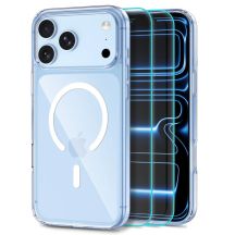 Tech-Protect FlexAir Hybrid MagSafe Case + Tech-Protect Glass Fit+ 2-Pack Tempered Glass for iPhone 18 Pro Max / 17 Pro Max - Clear