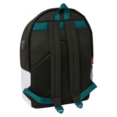 10. Real Madrid sports backpack with USB and laptop compartment double backpack 612554820