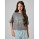 Girls' cotton T-shirt 4F 4FJRSS26TTSHF3983-25S