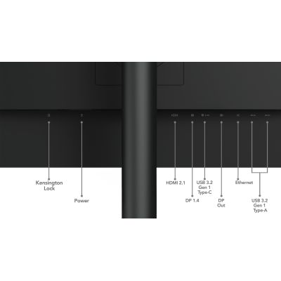 14. Lenovo ThinkVision Monitor 23.8" T24mv-30 16:9 IPS Panel 1920 x 1080 Lift USB Hub Daisy Chain Ethernet RJ45 Camera & Speakers DP HDMI