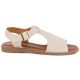 2. Beige women's leather sandals Cambell 19391