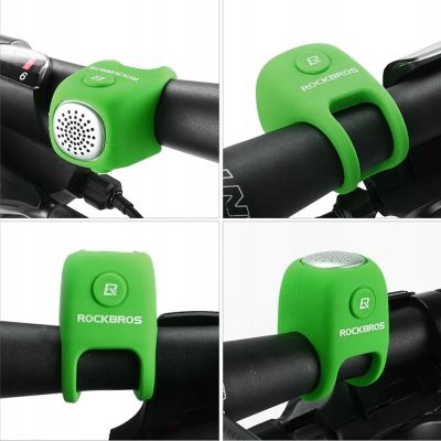 7. Rockbros CB1709GN electronic bicycle bell - green