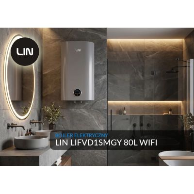 2. Electric boiler LIN LIFVD1SMGY 80L SMART gray WiFi