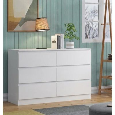 SIDEBOARD MAJA 120 S6 WHITE 120X40X80