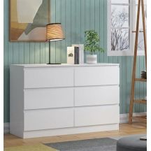 SIDEBOARD MAJA 120 S6 WHITE 120X40X80