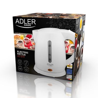 7. Electric kettle Adler AD 1272 (1600W 1l; white)
