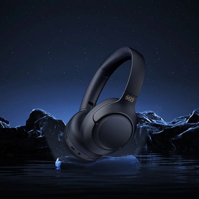 10. QCY H3 Over-Ear Headphones with ANC Bluetooth 5.4 Hi-Res Audio - Blue