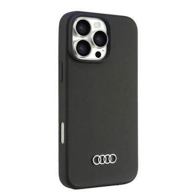 2. Audi Silicone Case iPhone 16 Pro Max 6.9" black/black hardcase AU-LSRIP16PM-Q3/D1-BK