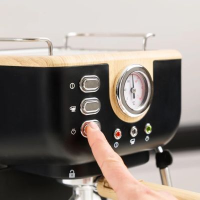7. Taurus Onyx Moka 1050W espresso machine | 20 bar wood