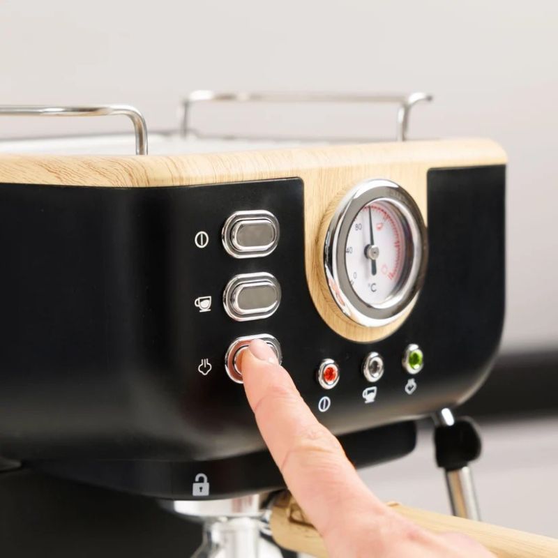 7. Taurus Onyx Moka 1050W espresso machine | 20 bar wood