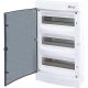 Plastic switchboard PT 36M 3x 12M N+PE IP40 IK07 460x273x68 smoke door white