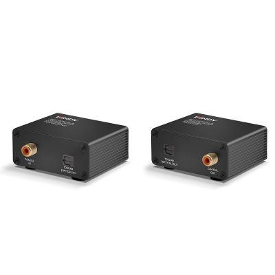 6. Lindy 70456 AV Extender AV Transmitter and Receiver Black