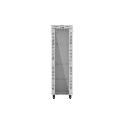 18. LANBERG FLOOR RACK CABINET 19" 42U 600X600 GRAY GLASS DOOR LCD (FLAT PACK) V2