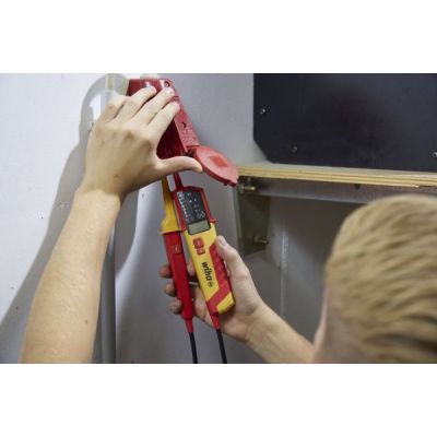 7. Wiha 45217 Voltage Tester Red, Yellow