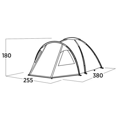 5. Easy Camp Kinn 4 Dome Tent Green