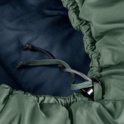 5. Deuter Orbit 0C/32F Synthetic Sleeping Bag 185cm, Ivy/Ink