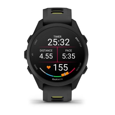 2. Garmin Forerunner 170 42.6 mm Black Amp Yellow Watch