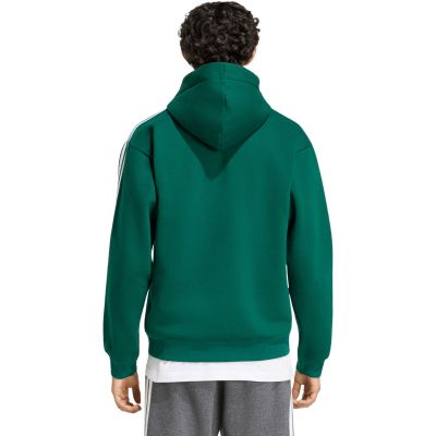 3. Men's adidas Essentials 3-Stripes Fleece Full-Zip Hoodie Green KZ1412