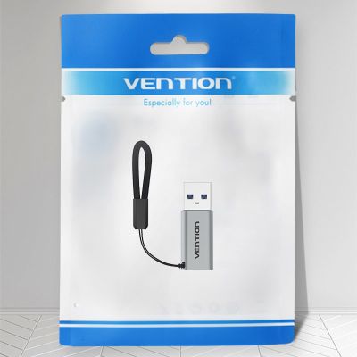 2. USB 3.0 Vention USB-A to USB-C Adapter Gray Aluminum Alloy