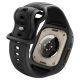 4. Spigen Liquid Air Pro Case Strap + 9H Tempered Glass for Apple Watch Ultra 49mm - Black