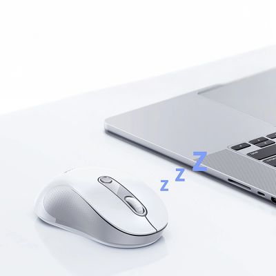 10. Baseus F02 Wireless Ergonomic Bluetooth Mouse - White