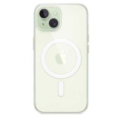4. Apple - Back cover for mobile phone - MagSafe compatible - Polycarbonate - Transparent - for iPhone 15 (MXRK3ZM/A)