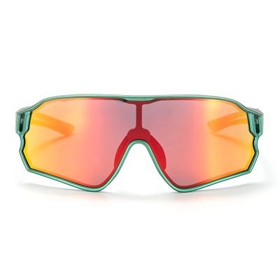 2. Rockbros 14110009002 polarized cycling glasses for children 8-14 years old - green