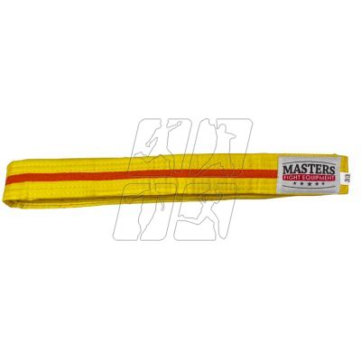 4. MASTERS kimono belt yellow with orange trim 06224-280040704