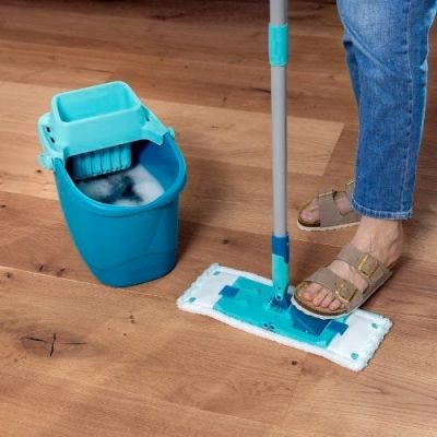 9. Leifheit 55510 mop Steel Microfiber Green